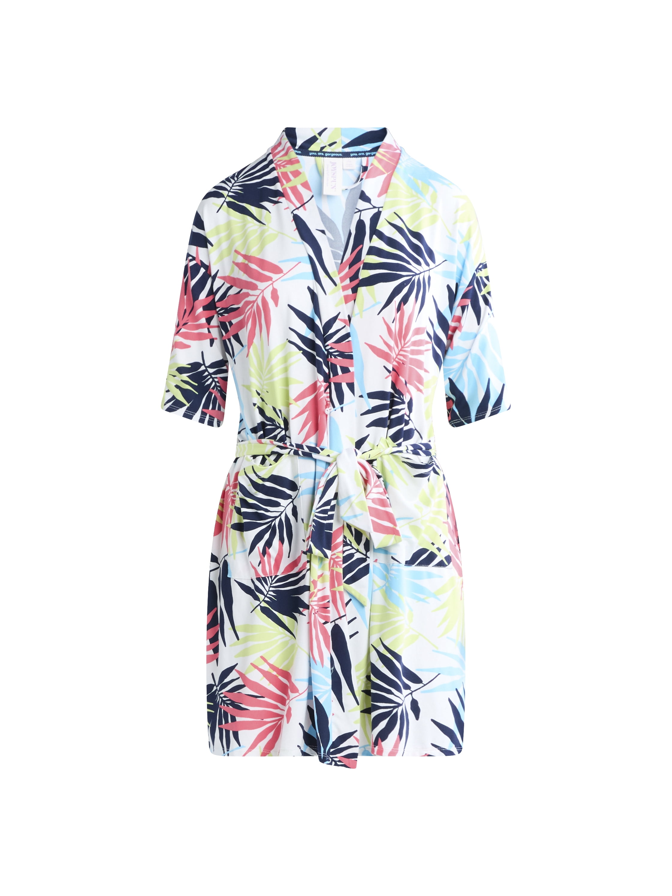 Joyspun Women’s Cami, Shorts, and Robe Travel Pajama Set, 3-Piece, Sizes S-3X