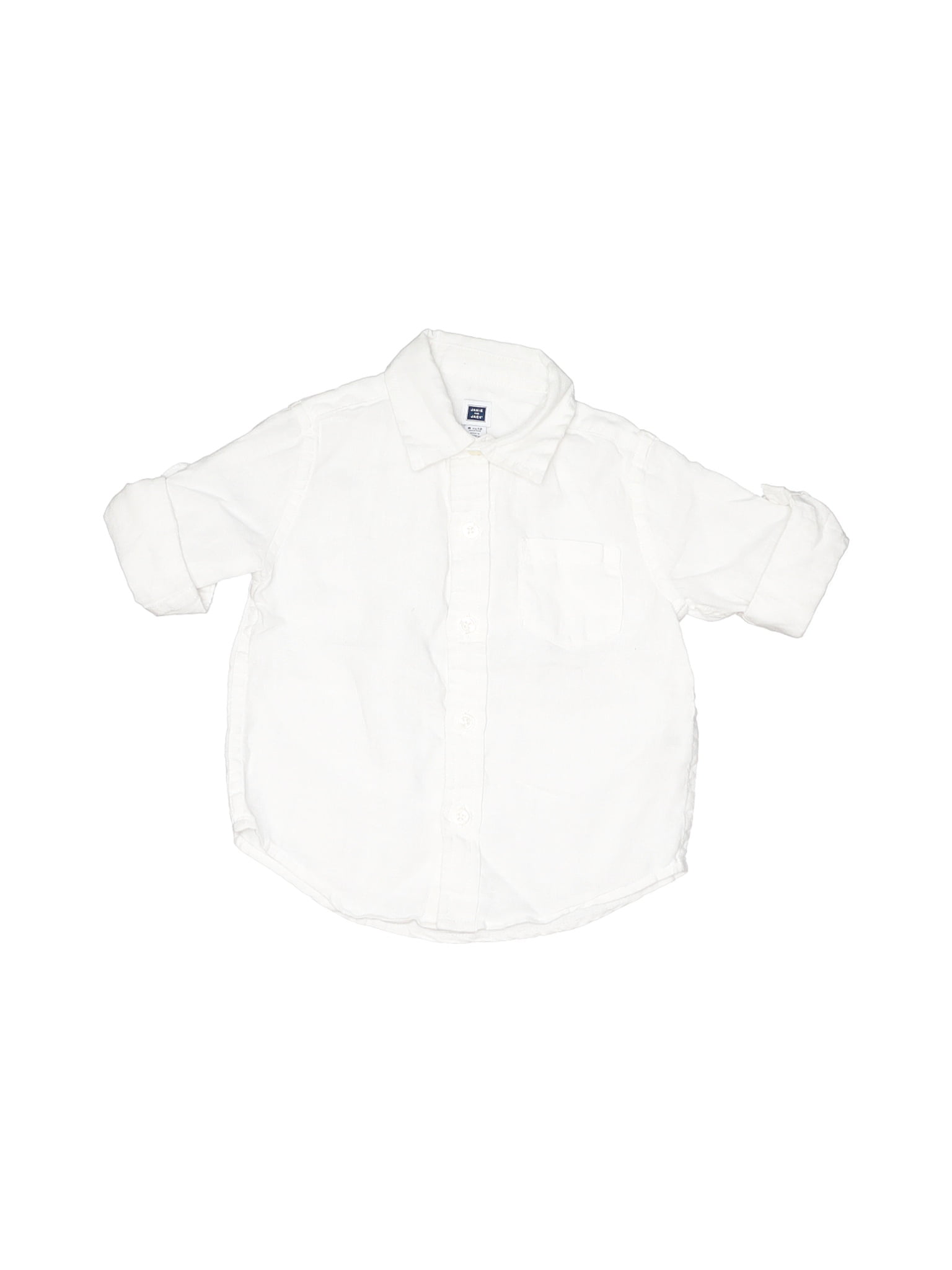 12 month white button up shirt