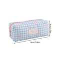 thumbnail image 3 of VORJELT Pencil Pouch Makeup Brush Bag - Versatile Organizer for , Travel, and Daily Use - Ideal Gift for and Teens Blue, 3 of 7