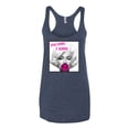 thumbnail image 2 of Marilyn Monroe Being Normal is Boring | Womens Famous People Premium Tri-Blend Racerback Tank Top, Vintage Navy, Small, 2 of 4