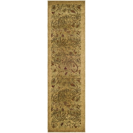 SAFAVIEH Lyndhurst Collection 2 3  x 18  Beige / Multi LNH224A Traditional Paisley Non-Shedding Living Room Bedroom Runner Rug Safavieh s Lyndhurst Collection offers the beauty and painstaking detail of traditional Persian and European styles. Indulge in the symphony of its floral paisley design that contributes an elegant and tasteful accent to any room. This charming beige rug adds a traditional and welcoming atmosphere to any room  thanks to its warm colors and classic Oriental pattern. A medley of beige  brown  red  sage green  and other subtle neutral colors encompass this stunning design. This Lyndhurst rug is comprised of 100-percent olefin polypropylene  which guarantees superior resistance to wear and tear as well as quick and easy maintenance. Its expertly power-loomed construction is virtually non-shedding  ensuring longevity. This rug’s subtle yet rich design allows it the ability to complement the aesthetic of your existing home furnishings. Place this distinctive area rug in the center of your room for friends and family to enjoy and admire for years to come. Style: Traditional Primary Material: Polypropylene Country of Origin: Turkey Primary Color: Beige Rug Dimensions:2 3  x 18