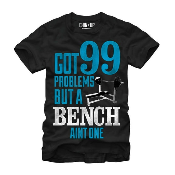 Men's CHIN UP Ninety Nine Problems  Graphic Tee Black Medium