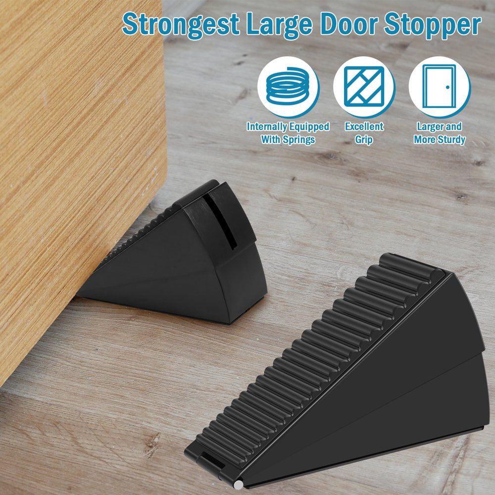 CALE PORTE,Gray 5pcs  Butoir De Porte En Caoutchouc Antidérapant, En