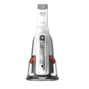BLACK+DECKER Cordless Handheld Vacuum, AdvancedClean+, with XL Crevice Tool and Dust Bin, White, HHVK320J10
