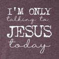 thumbnail image 6 of Wild Bobby, I'm Only Talking to Jesus Today Inspirational/Christian Men Premium Tri Blend Tee, Vintage Purple, X-Large, 6 of 6