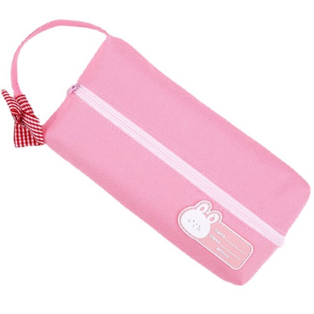 Estuche para lápices FloreceBien, estuche para lápices de gran capacidad con asa, estuches para lápices, rosa