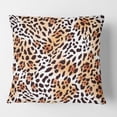 thumbnail image 2 of Designart Leopard Fur Safari II' Mid-Century Modern Throw Pillow - 18x18, 2 of 2
