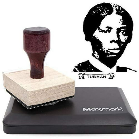 Harriet Tubman Wood Handle Stamp & Ink Pad for $20 Bills