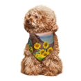 thumbnail image 4 of Naloa Horse Sunflowers Dog Bandanas 1PC Washable Triangle Dog Scarfs Premium Durable Fabric, for Small Medium Large Dogs and Cats, 4 of 6