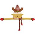 thumbnail image 1 of Decoración del árbol de Navidad Árbol de Navidad Topper Felpa Muñeco de nieve Papá Noel Reno Figuras de Navidad Decoración del árbol Encaje Estrella de Navidad para la decoración del árbol de Navidad JFHHH pequeña, 1 of 5
