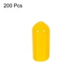 thumbnail image 3 of Unique Bargains 200 Pcs Capuchons d'Extrémité en Caoutchouc 6 mm Couvercle PVC Vinyle Protecteur de Filetage de Vis Capuchons Ronds pour Tablette en Fil Jaune, 3 of 5