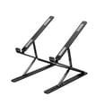 thumbnail image 1 of Soporte plegable para computadora portátil Oficina en casa Computadora portátil Soporte ajustable portátil plegable Aleación de aluminio, Negro Inevent EL5629-01B, 1 of 7