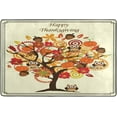 thumbnail image 4 of Dreamtimes Thanksgiving Day Area Rug, 36"x24" Tree Owls Pumpkins Non-Slip Washable Indoor Door Mat, Absorbent Floor Mat for Bedroom Kitchen Entryway Bathroom, 4 of 7