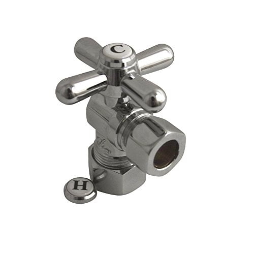Kingston Brass Vintage Angle Stop with 5/8" OD Compression x 1/2" OD Compression