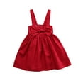 thumbnail image 1 of Dewadbow Baby Girls Toddler Kid Summer Sundress Bowknot Short Mini Vest Dress Outfit 0-3Y, 1 of 5
