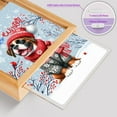 thumbnail image 4 of Hello Winter Boxer Smiling in Red Scarf Hat Welcome Christmas Acrylic Plaque with Wood Photo Frame Box Boxers Dog Lover Gifts Idea Light Box - 00017, 4 of 5