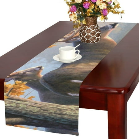 

MYPOP Deer Table Runner 16x72 inches