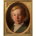 thumbnail image 2 of Johann Erlinger 15x18 Black Ornate Wood Framed Double Matted Museum Art Print Titled - Eugen Staub as a Boy (Painter, Art Dealer) (Around 1847), 2 of 5