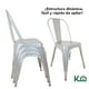 thumbnail image 4 of Silla Tolix Blanco Metal 2 Pzas Comedor Restaurante Exterior gris, 4 of 7