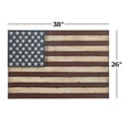 thumbnail image 4 of DecMode Red Metal Indoor Outdoor American Flag Wall Decor, 4 of 15