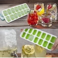thumbnail image 5 of 4 PCS Stackable Silicone Ice Cube Trays - 14-Cube Easy Release Design with Snap-On Lid for Freezer, Cocktails & Beverages, Flexible BPA-Free Mold., 5 of 9