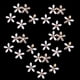 thumbnail image 2 of 25 adornos de parte posterior plana de flores de diamantes de cristal para ración de carcasa de teléfono DIY perfecl Artesanía de bricolaje de flor de cristal, 2 of 8
