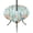Green, variant on Round Outdoor Tablecloth with Umbrella Hole and Zipper, Ocean Starfish Seaweed Tablecloth with Elastic Waterproof, Summer Coastal Beach Shell Coral Teal Patio Table Covers for 55" - 60" Pool Tables