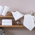 thumbnail image 5 of Hawmam Linen Luxury White Wash Cloths - Set of 4 Thick 13' x 13' Hotel Quality, Turkish Cotton, Plush and Absorbent Wash Towels Quick-Dry, Low Lint Ideal for Bathroom, Kitchen, Airbnb, College Dorm, 5 of 7