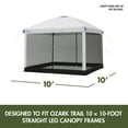 thumbnail image 3 of Ozark Trail 10 FT x 10 FT Straight Leg Canopy Mesh Curtain Accessory - Frame Not Included, GRAY, 3 of 12