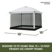 Ozark Trail Canopy Mesh Curtain Accessory with Zippered Walls for 10 x 10 Canopy