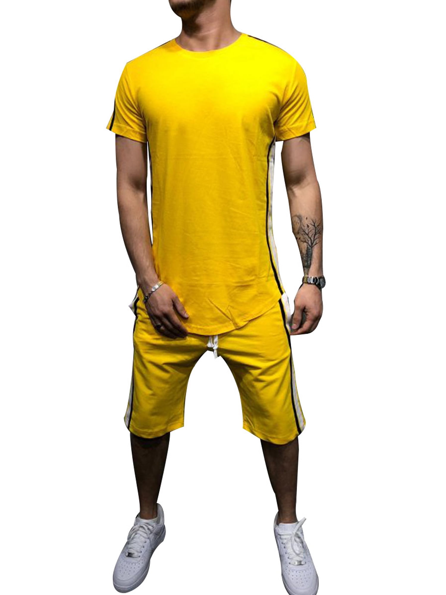 short sleeve jogging suit