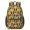 Boston Terrier Orange Pattern, variant on Boston Terrier Orange Pattern 17" Waterproof Oxford School Backpacks for Teens, S-Shape Padded Straps, for School, Travel, Hiking, Camping
