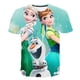 thumbnail image 2 of Camisetas de Frozen 2 para niñas, camisetas informales de la serie Disney, camisetas de manga corta para niños de 1 a 14 años, camisetas de dibujos animados de Harajuku Girl Elsa Anna 12T Gao Jinjia LED, 2 of 2