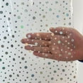 thumbnail image 2 of PEVA Holographic Shower Curtain Liner with Glitter m Pattern, 70x72in Lightweight Clear Plastic for Stall, Bathtubs, 2 of 4