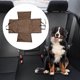 thumbnail image 2 of Ofertas Únicas 1 Pc Funda de Asiento de Coche Impermeable Doble para Mascotas con Patrón de Perrito Marrón, 2 of 6