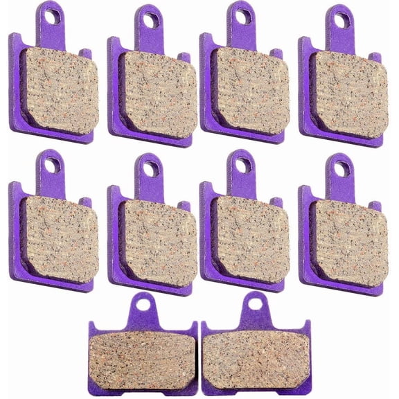 ECCPP FA417/4 Brake Pads Front and Rear Carbon Fiber Replacement Brake Pads Kits Fit for 2008-2014 for Kawasaki Concours 14 2006-2011 for Kawasaki Ninja ZX14 2012-2014 for Kawasaki Ninja ZX14R