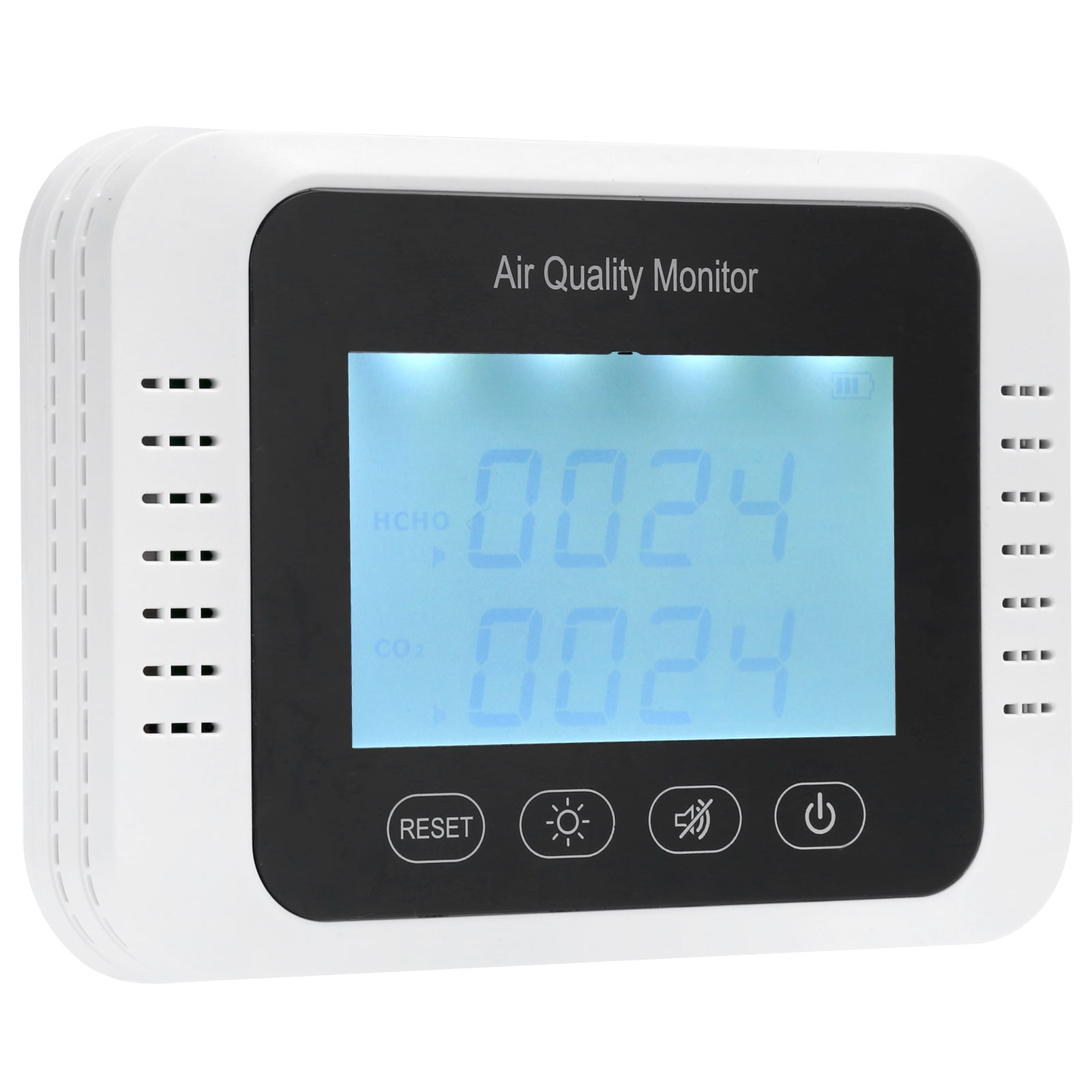 Carbon Dioxide Wall‑Mounted CO2 HCHO PM 2.5 Accurate Tester USB Charging Sensor Alarm Air Quality Monitor for House Office Factory Zerodis Air Detector Carbon Dioxide Wall‑Mounted CO2 HCHO PM 2.5 Accurate Tester USB Charging Sensor Alarm Air Quality Monitor for House Office Factory Zerodis Air Detector