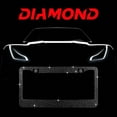 thumbnail image 4 of eing Car License Plate Frames Bling Crystal Diamonds Car Exterior Accessory for Women Girls,2pcs - Black, 4 of 8