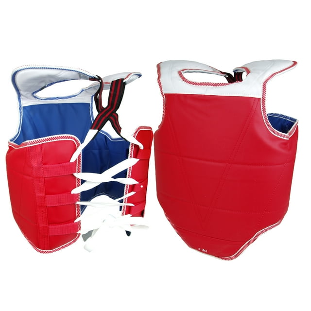 Martial Arts Chest Guard Reversible Body Protector Taekwondo Sparring