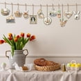thumbnail image 5 of Easter Decorations Wooden Easter Tree Ornaments Hanging Easter Eggs Bunny Spring Ornaments for Tree with Rope for Crafts Holiday Easter Party Favor Supplies Decor, 5 of 7