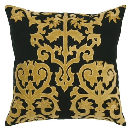 Rizzy Home damask18" x 18"Cotton / Flaxdecorative filled pillow