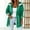 Green, variant on Women's Color Block Hooded Drawstring Waist Mid Length Windbreaker Jacket, Lightweight Outdoor Trench Coat with Side Hand Pockets for Spring Fall Travel Hiking Casual Layering