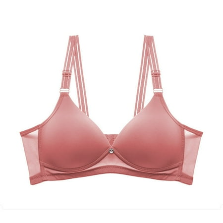 DJskiyers Summer Supportive Bras for Women Push up Seamless Bras No Underwire Yoga Bra Adjustable Straps Plunge Bra V Neck Underwear