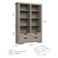 thumbnail image 2 of 72 in Tall Book Shelf with Storage, Farmhouse Floor Standing Bookcase,Book Shelf with 4 Drawers, Freestanding Display Storage Shelves for Bedrooms, 2 of 6