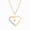 Yellow Gold Vermeil Plated Silver, variant on Cali Trove Diamond Heart Pendant Necklace 1/20 Ct in Sterling Silver