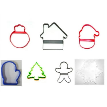 Cottage at North Pole Santa Claus Set of 7 Cookie Cutters USA PR1471
