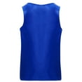 thumbnail image 4 of Linjinx Kids Unisex Boxing Kickboxing Training Suit Halloween Costumes Shiny Letter Printed Tank Top and Shorts Set Blue 8, 4 of 7