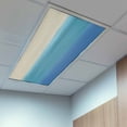 thumbnail image 2 of 1 Pack Gradient Blue Fluorescent Light Covers for Ceiling Lights Abstract Blue Green Gradient Water Ripples Magnetic Ceiling Light Covers Overhead Light Filters for Office Classroom Home, 2 of 9