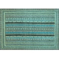 thumbnail image 1 of Ahgly Company Indoor Rectangle Abstract Light Blue Contemporary Area Rugs, 6' x 9', 1 of 4