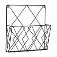 thumbnail image 1 of Wall Mounted Newspaper Holder Newspaper Shelf Storage Rack Black Draw, 1 of 5